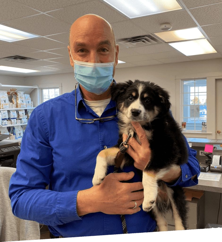 Doctor Holding Puppy